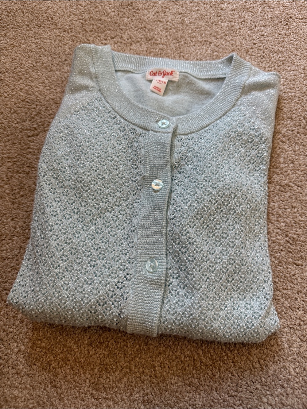 Cat & Jacket Mint Green Cardigan Girls L(10-12)